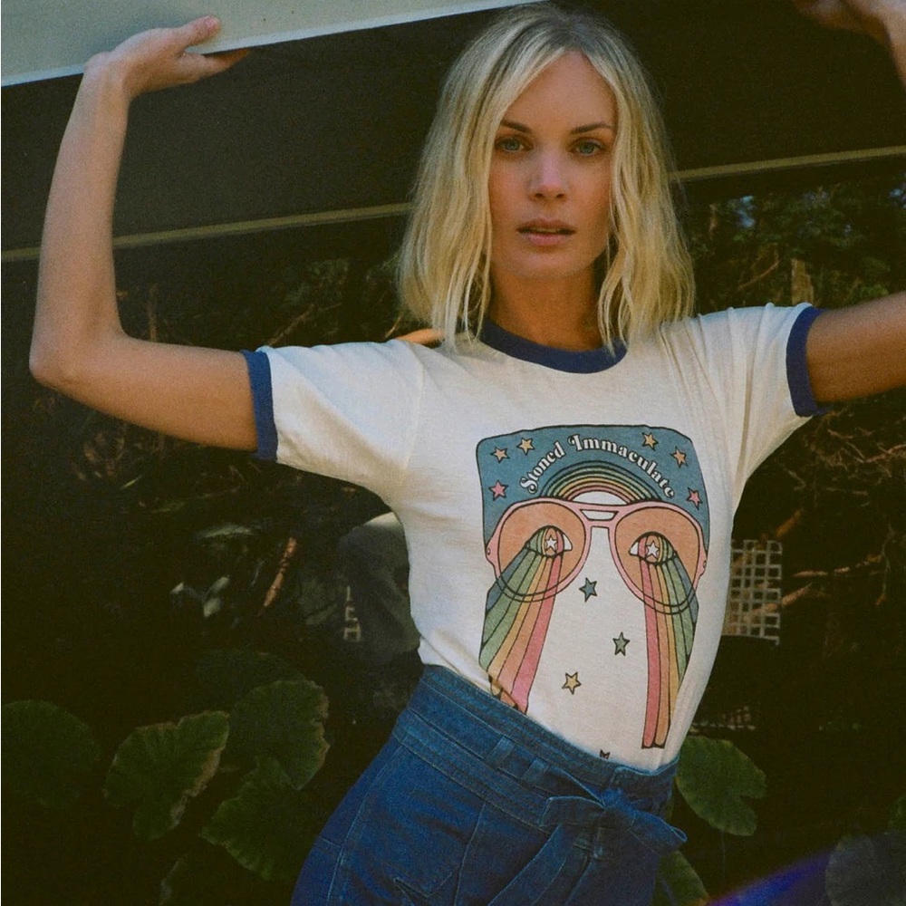 Stoned Immaculate The Girl with Kaleidoscope Eyes tee sz small